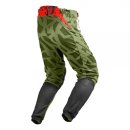 Jitsie Trialhose T3 Kroko Khaki/White/Red L