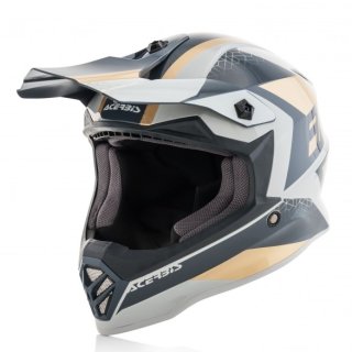 AC Helm Steel Junior gold/grau 50