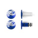 S3 Lenkerenden "Five" Blau &oslash; 14mm