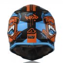 Acerbis MX-Helm IMPACT STEEL JUNIOR blau/rot