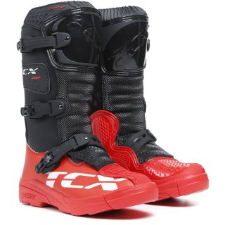 TCX Comp-KID Trialstiefel Rot/Schwarz 36