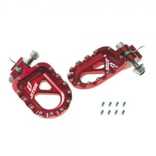 Jitsie Fußrasten Rot für Oset 16.0R & 20.0 Lite & 20.0R & 24.0R &MX-10 & TXP-20 & TXP-24