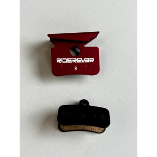 Bremsbeläge für Oset TXP-24 inkl. rotem Aluteil