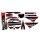 Stickerset / Aufklebersatz, Design &bdquo;Hex&ldquo;, Rot f&uuml;r OsetTXP-24