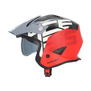 Acerbis Jethelm / Trialhelm Aria Sport 2206 matt grau/rot