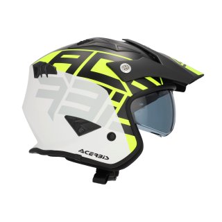 Acerbis Jethelm / Trialhelm Aria Sport 2206 matt schwarz/gelb