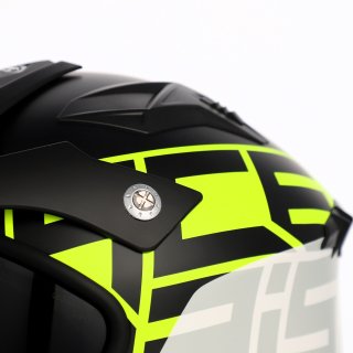 Acerbis Jethelm / Trialhelm Aria Sport 2206 matt schwarz/gelb