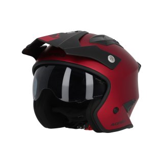 Acerbis Jethelm / Trialhelm metallic rot