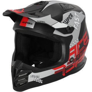 Acerbis Helmet Profile Junior Schwarz-Rot Kinder