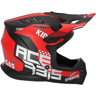 Acerbis Helmet Profile Junior Schwarz-Rot Kinder