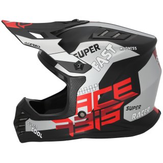 Acerbis Helmet Profile Junior Schwarz-Rot Kinder