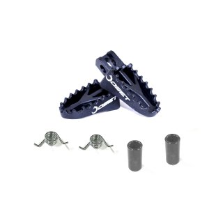Fussrasten Schwarz - 1 Paar passend für: 12,5R/E & 16.0 R/E & 20.0 Lite & 20.0 R/E & 20.0 R MK II